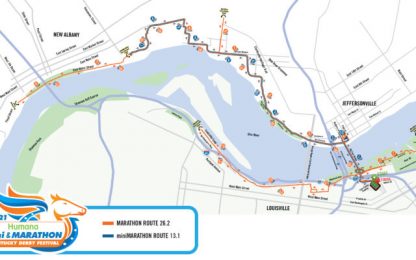 The 2021 Humana miniMarathon & Marathon Course Map Has Been Released