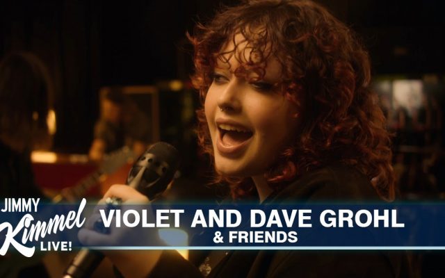 Dave Grohl & Violet Grohl Performed on Jimmy Kimmel Live!