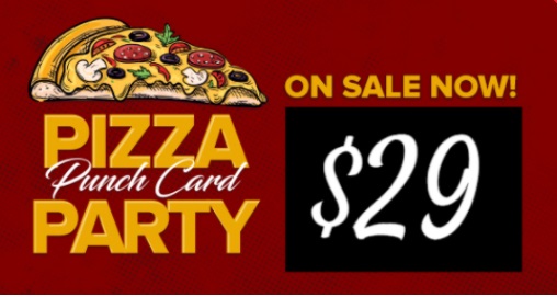 Get the Pizza Party Punch Card for Just $29! (10, 1-Topping Pizzas at 10 Restaurants)