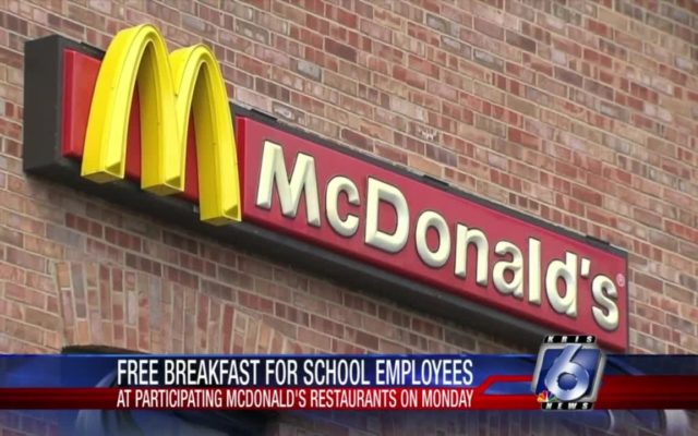 Teachers Can Get Free McDonald’s Breakfast This Week