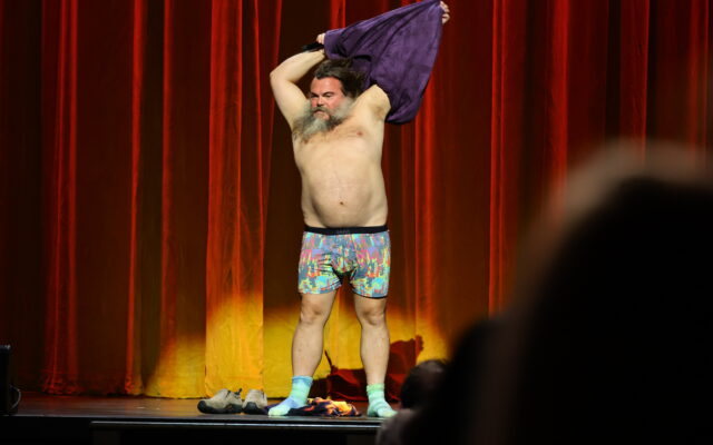 Jack Black Strips To His Underwear And Performs Taylor Swift Songs As He Helps Raise Funds For Crew Members Affected By Hollywood Strike