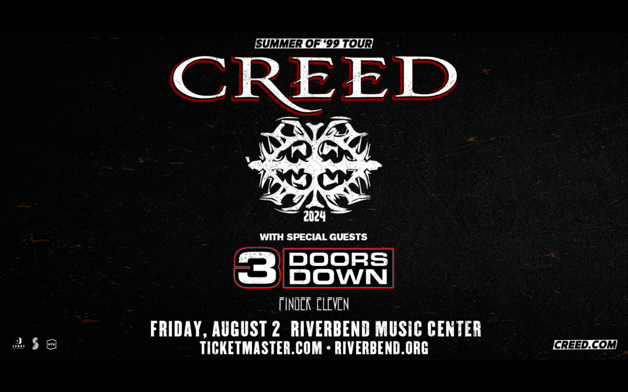 <h1 class="tribe-events-single-event-title">Creed, 3 Doors Down, & Finger Eleven @ Riverbend Music Center</h1>