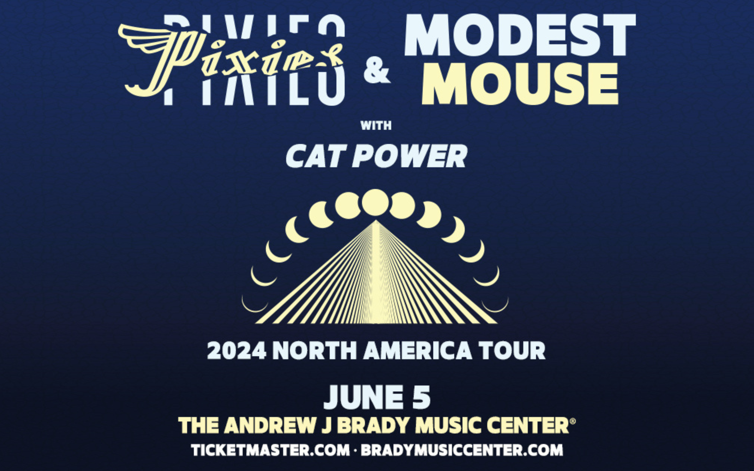 <h1 class="tribe-events-single-event-title">PIXIES & Modest Mouse @ The Andrew J Brady Music Center</h1>