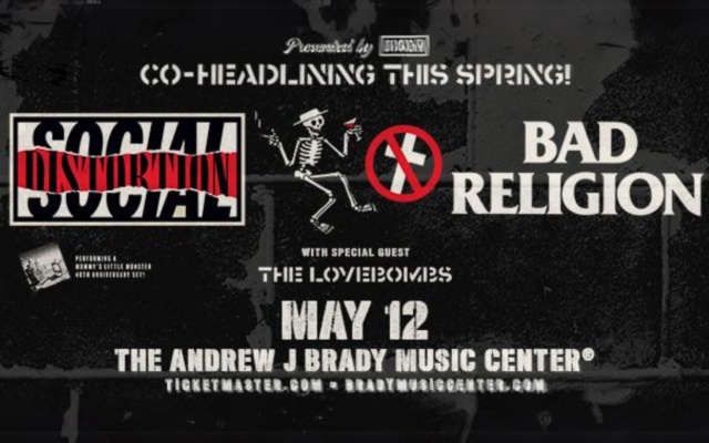 Win Our Last Tickets to see Social Distortion and Bad Religion!